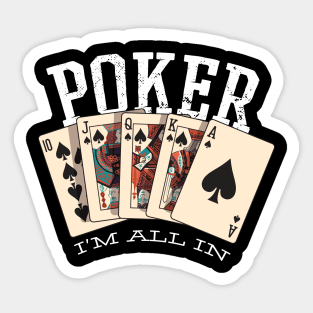 Poker T-shirt Sticker